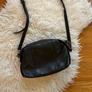 Madewell Mini Glasgow black leather crossbody bag